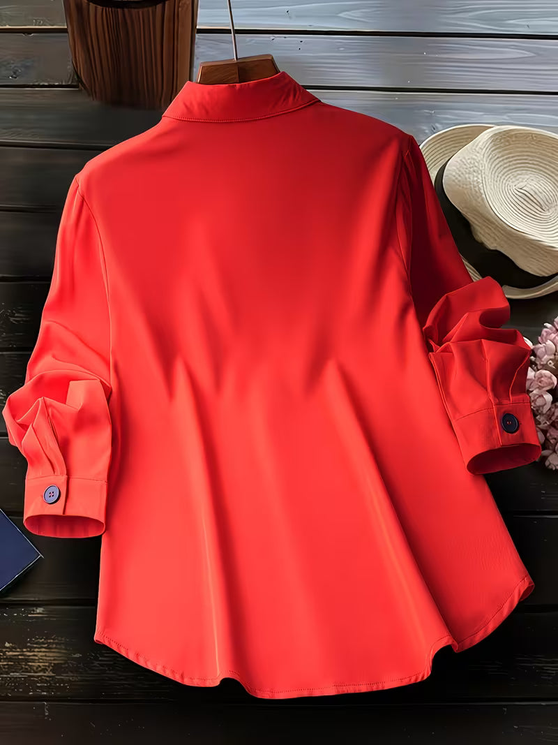 Fausta – Single-Breasted Long Sleeve Shirt