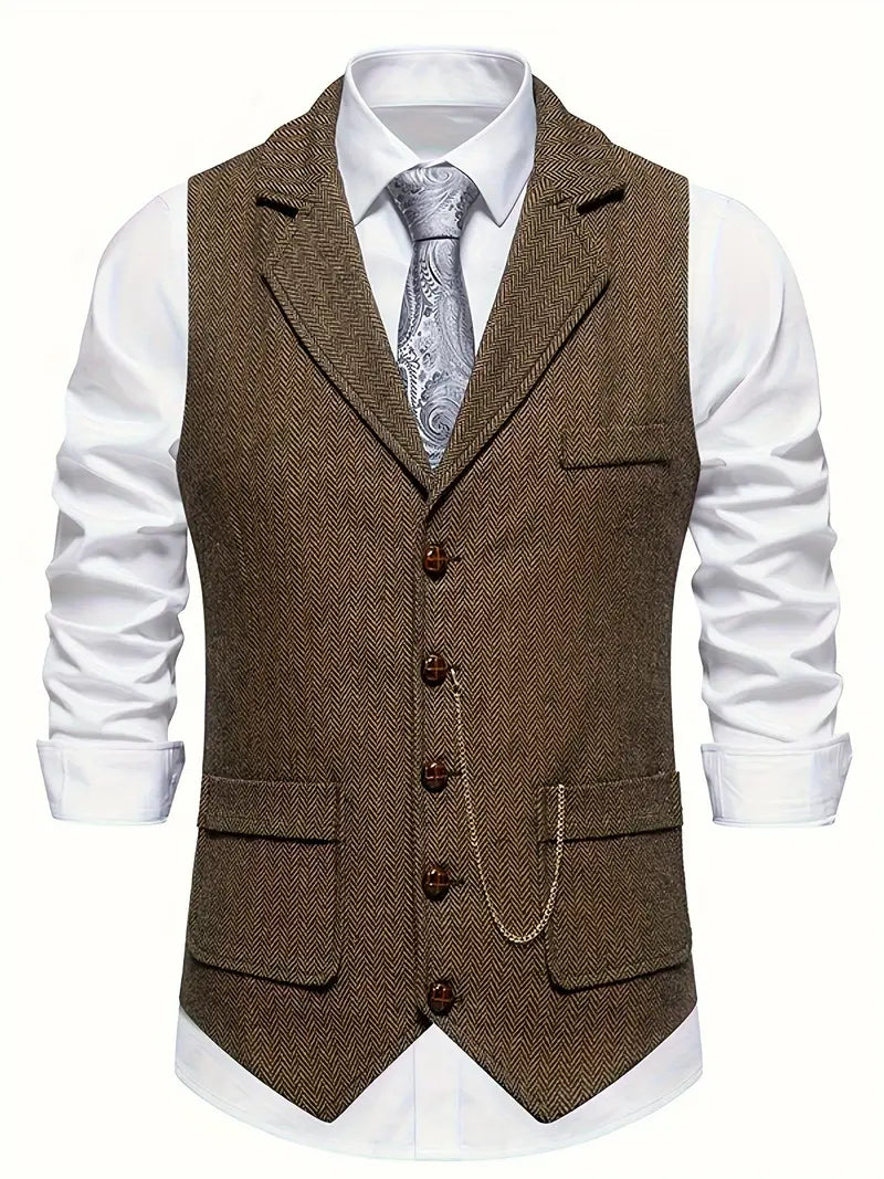 Ferry – Single-Breasted Waistcoat with Lapel