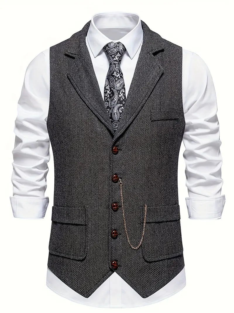 Ferry – Single-Breasted Waistcoat with Lapel