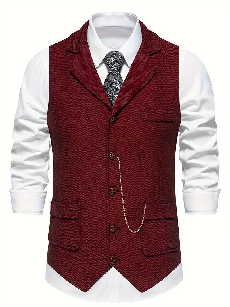 Ferry – Single-Breasted Waistcoat with Lapel