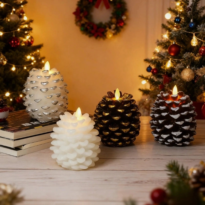 ForestFlame – Atmospheric, Flameless Candle in Pine Cone Shape