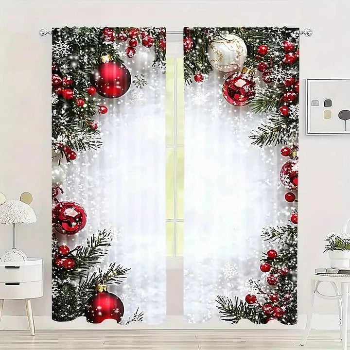 FrostLinen – Curtains with Christmas Motif