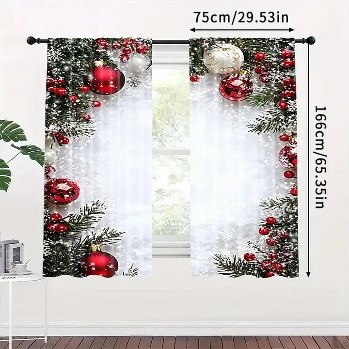 FrostLinen – Curtains with Christmas Motif