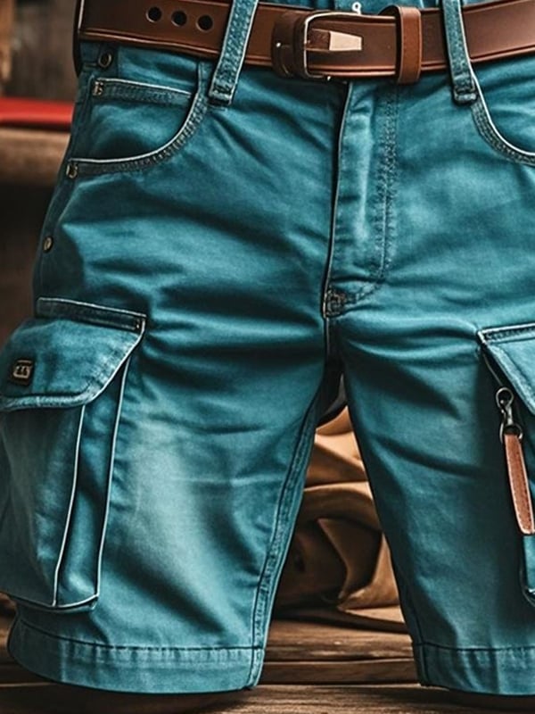 Functional Outdoor Shorts for Men in Retro Style
