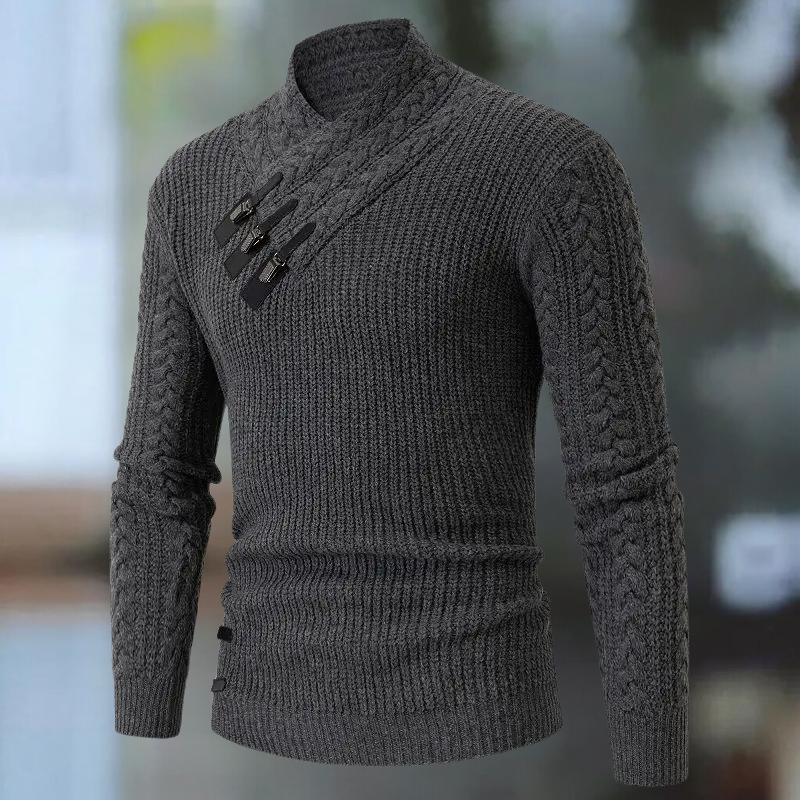 Galen - Long-Sleeve Knit Sweater