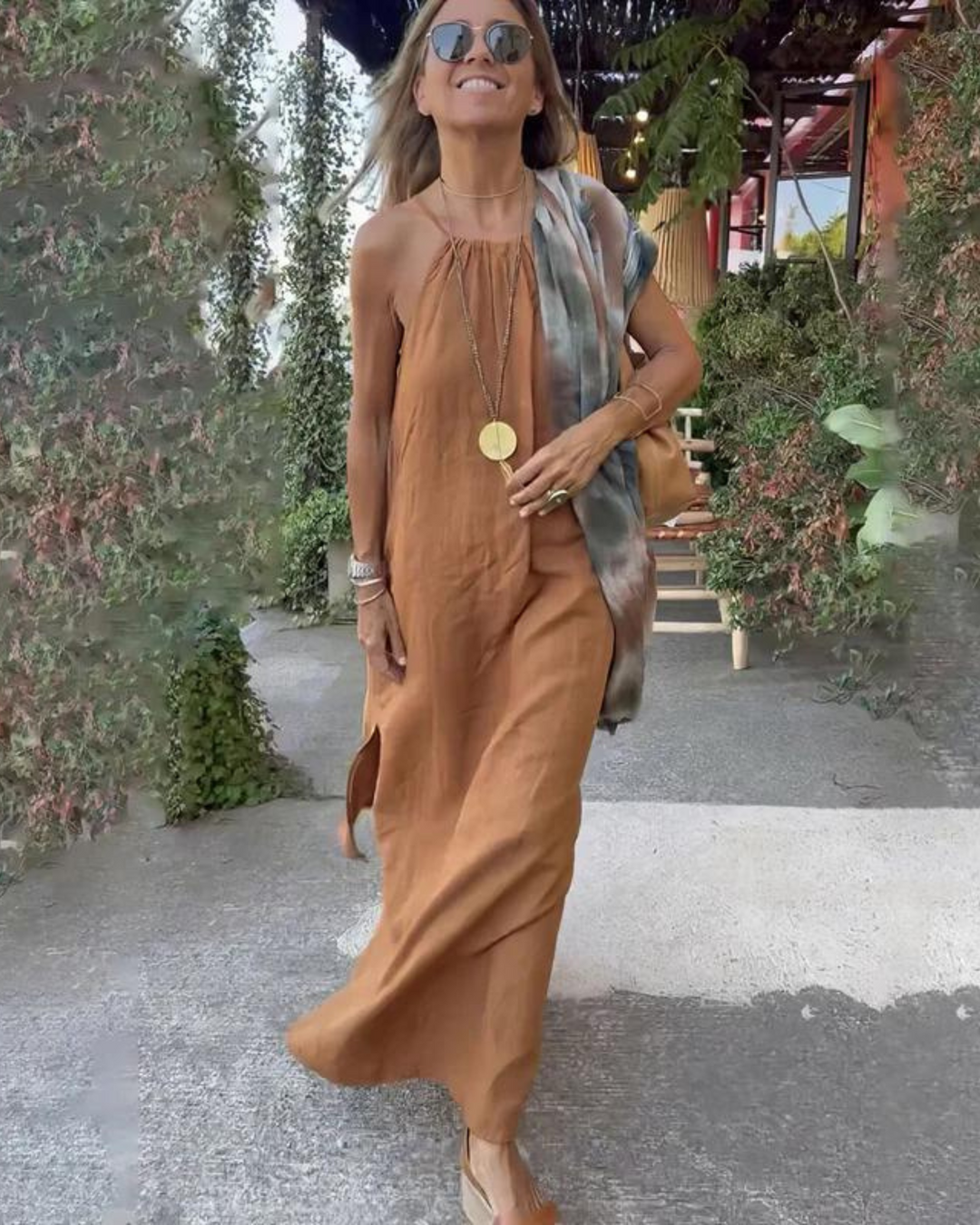 Galilea – Long Dress Made of Linen Blend