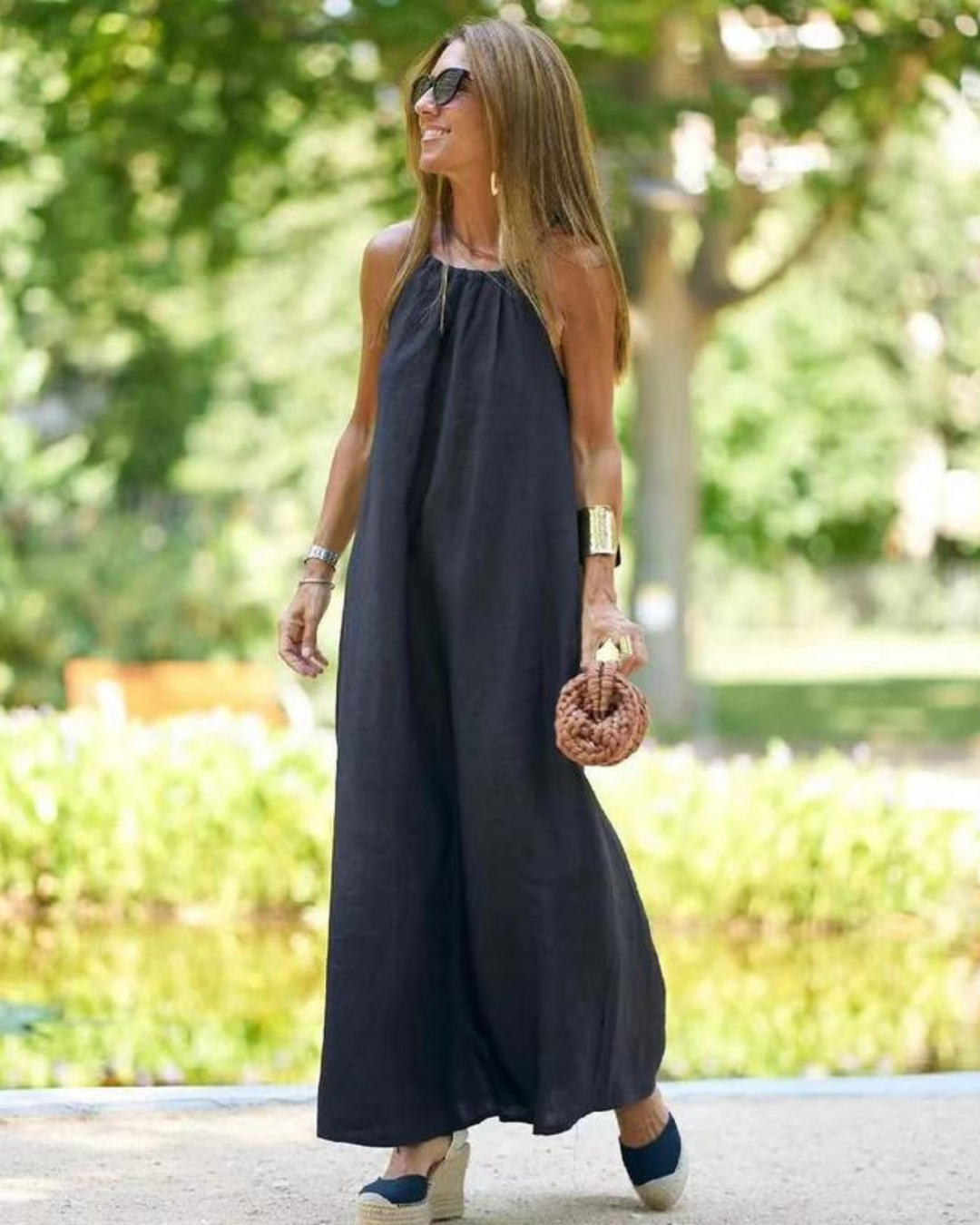 Galilea – Long Dress Made of Linen Blend