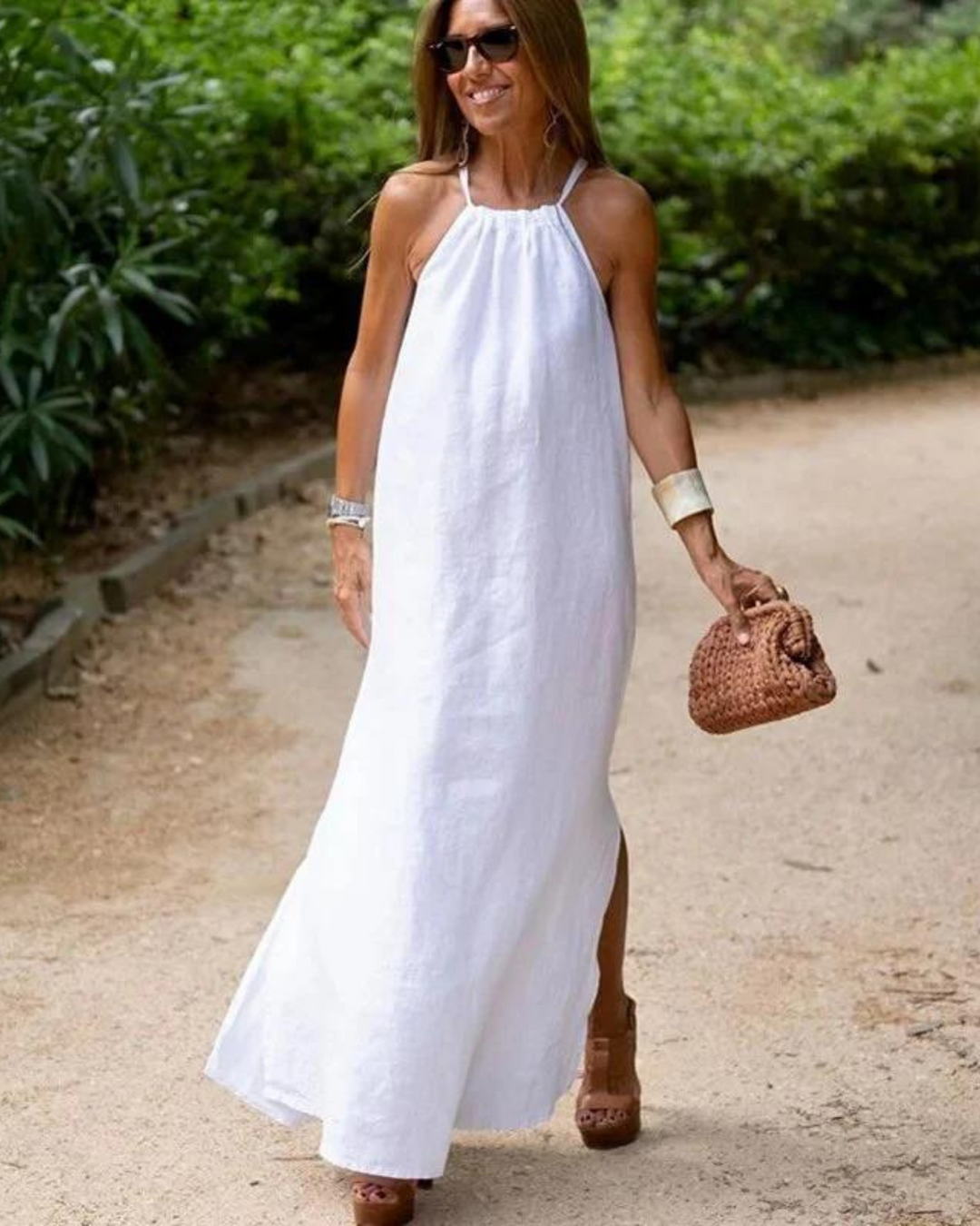 Galilea – Long Dress Made of Linen Blend