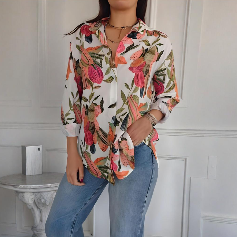 Garner – Stylish Plant Shirt with Floral Prints