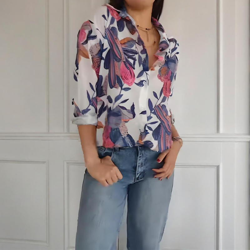 Garner – Stylish Plant Shirt with Floral Prints