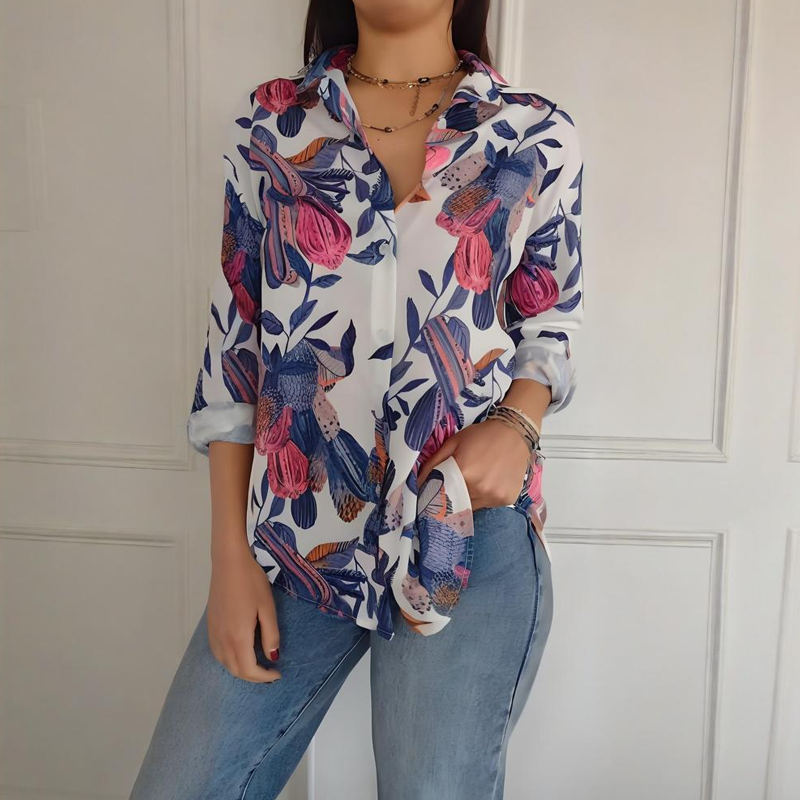 Garner – Stylish Plant Shirt with Floral Prints
