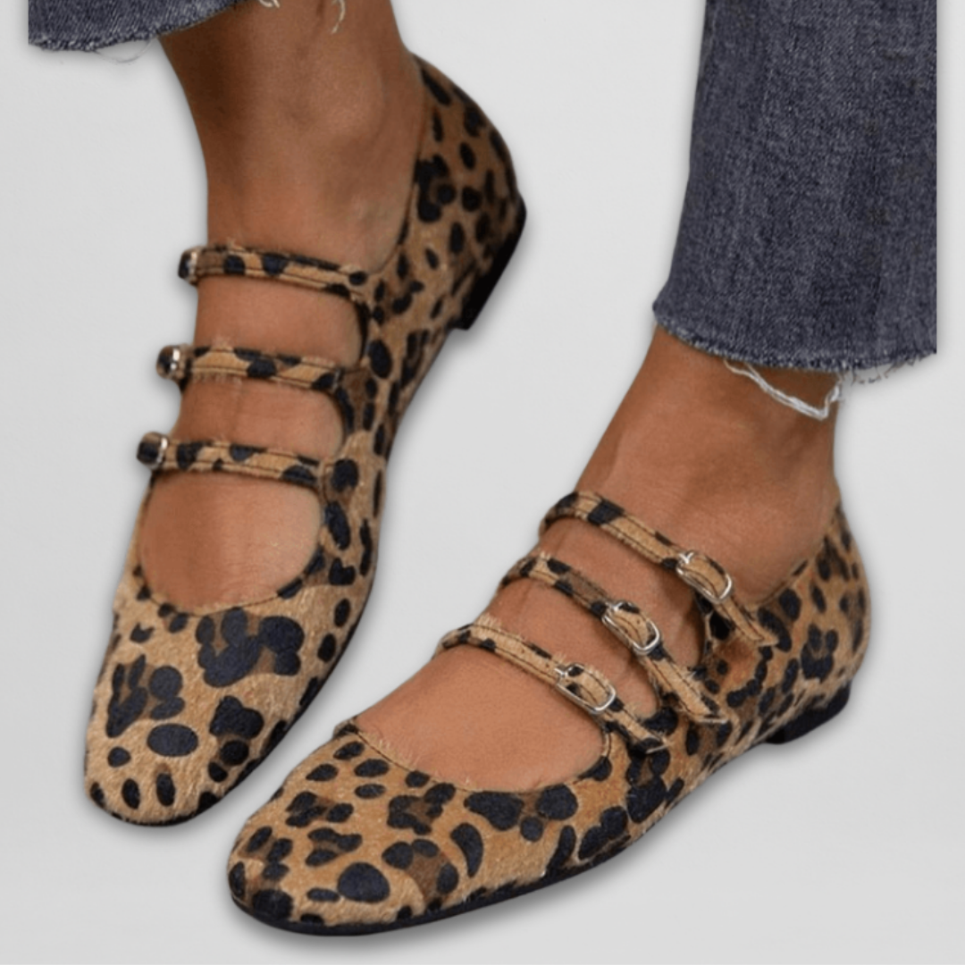 Gesche – Ballerinas with Animal Print