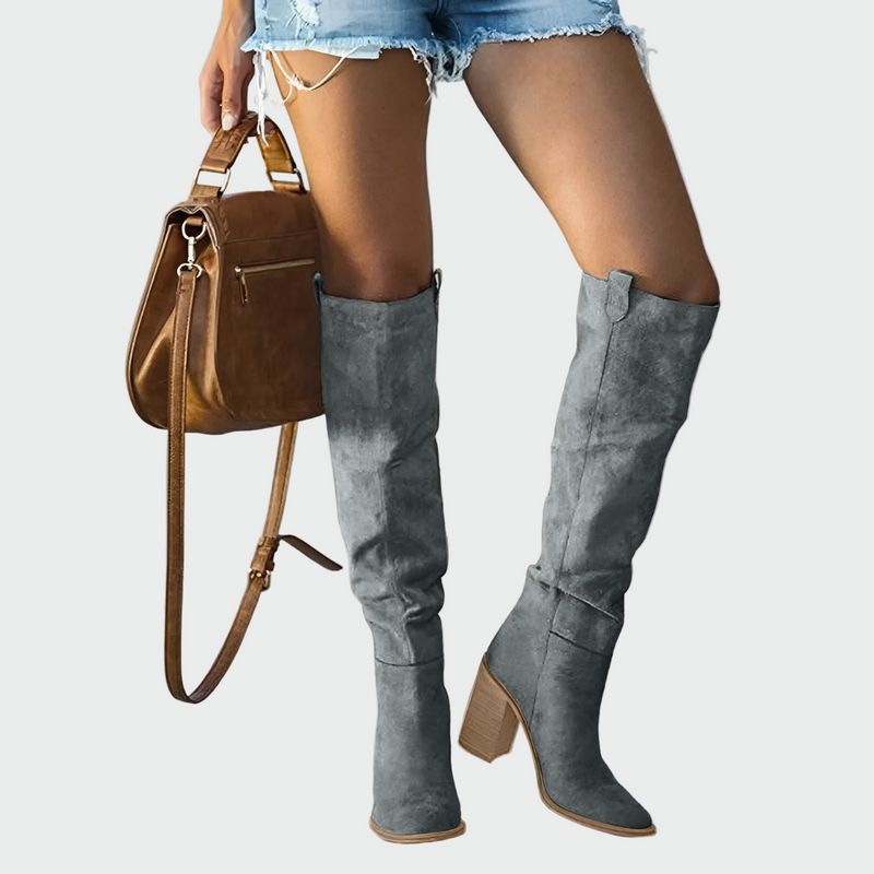 Giada - Elegant Knee-High Leather Boots