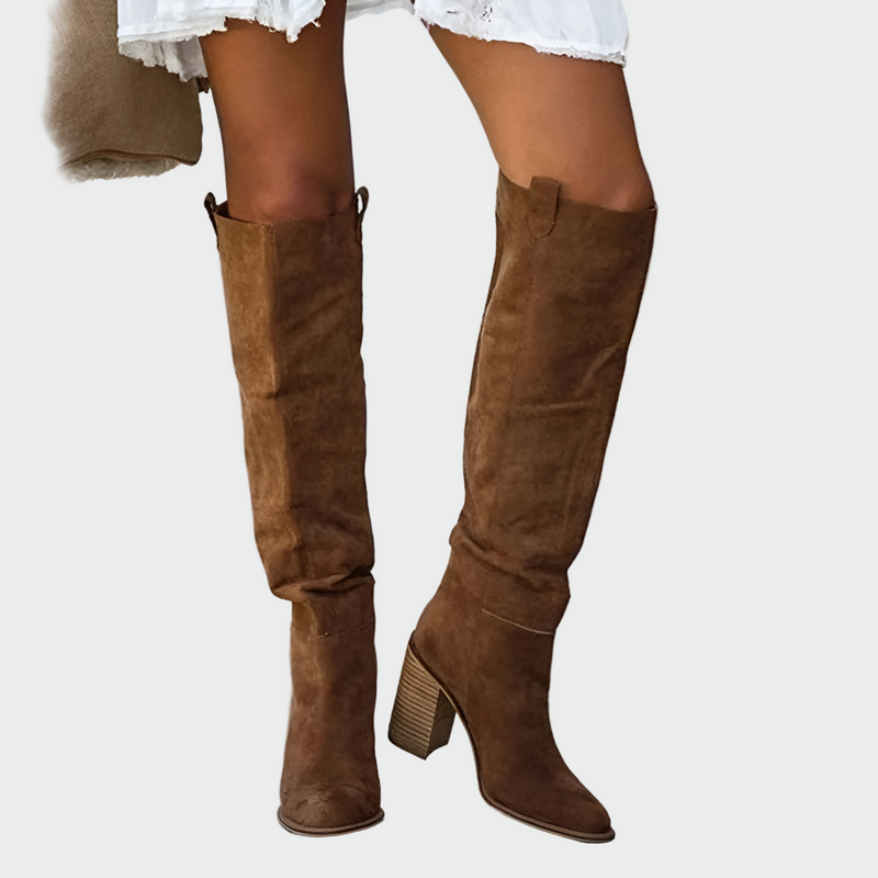 Giada - Elegant Knee-High Leather Boots