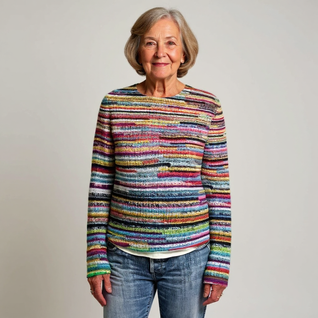 Giorgia - Classic Icelandic Knit Sweater Made of Wool