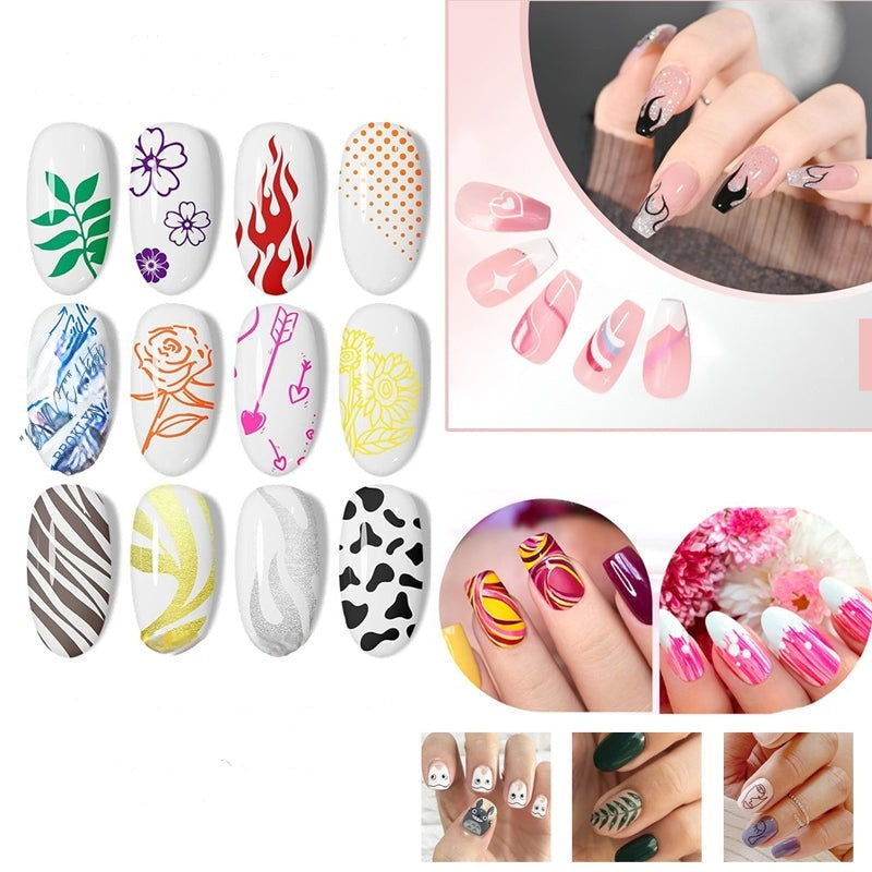 GlamSketch – Nail Art Pen Set in 12 Colors