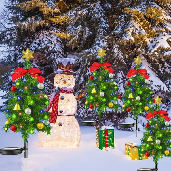 GlowTree – Solar Christmas Trees, String Lights, Outdoor Decoration, Waterproof