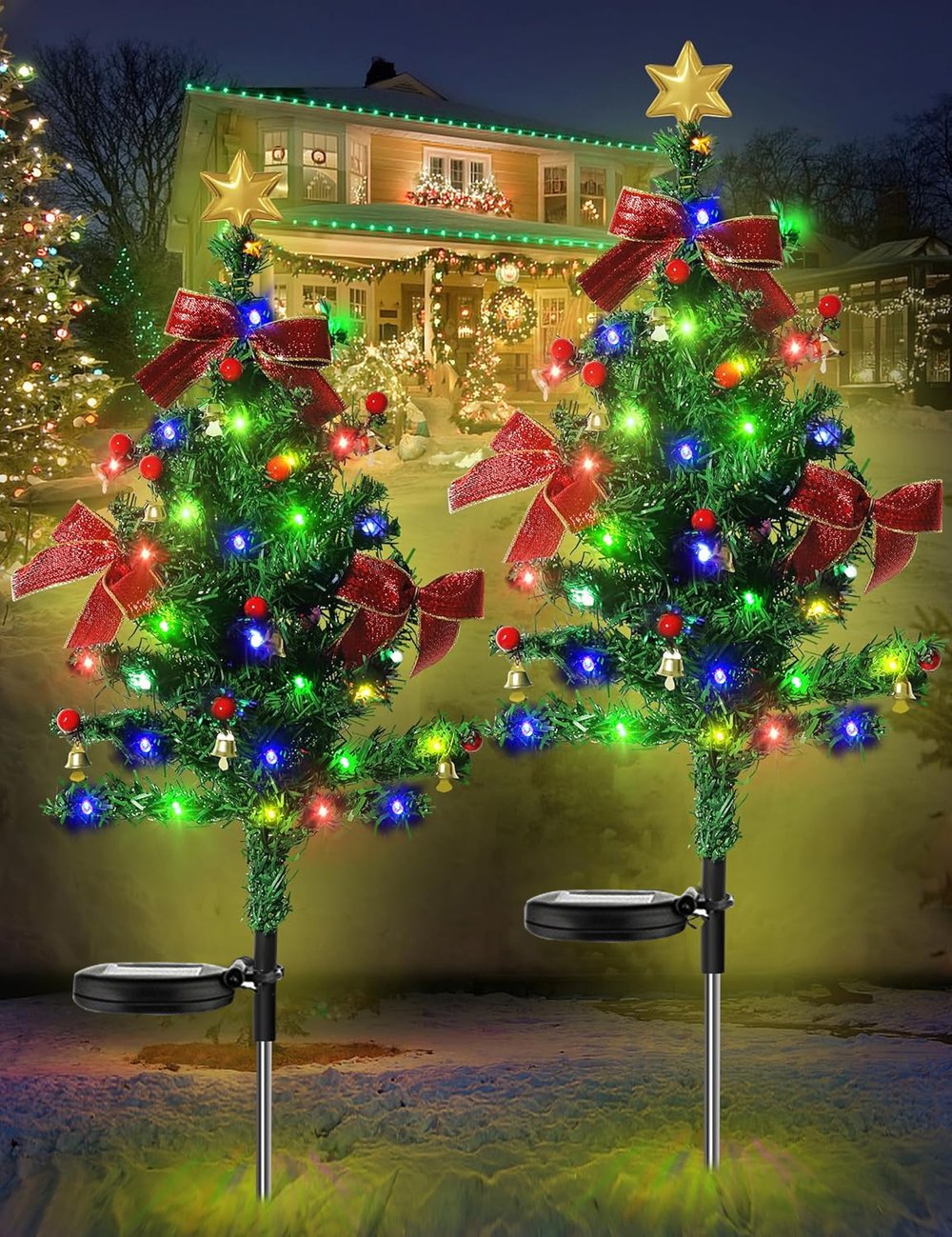 GlowTree – Solar Christmas Trees, String Lights, Outdoor Decoration, Waterproof