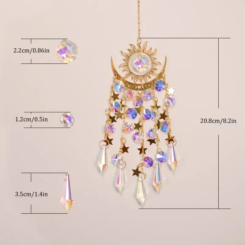 Glowcraft – Sun and Moon Pendant Crystal Light Ornaments