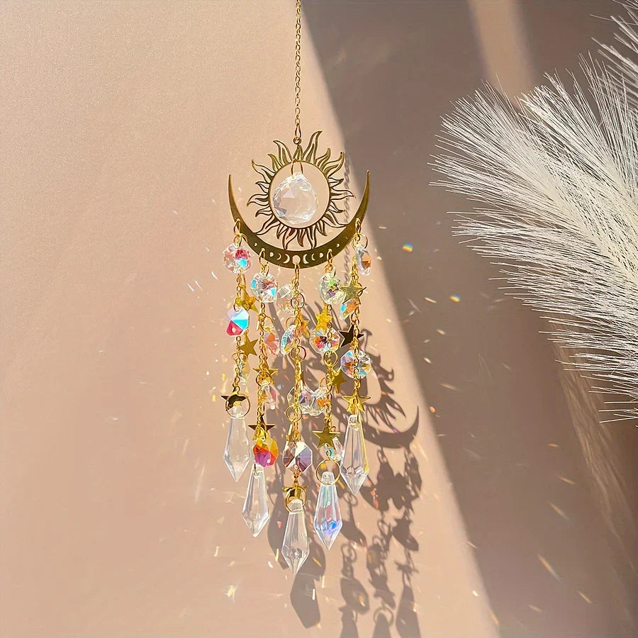 Glowcraft – Sun and Moon Pendant Crystal Light Ornaments