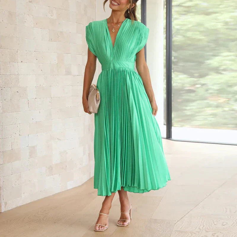 Gonny - Sleeveless Dress with Pleats