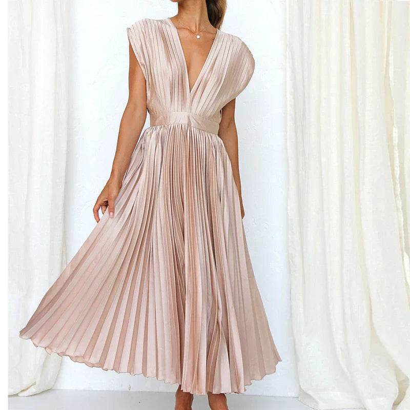 Gonny - Sleeveless Dress with Pleats
