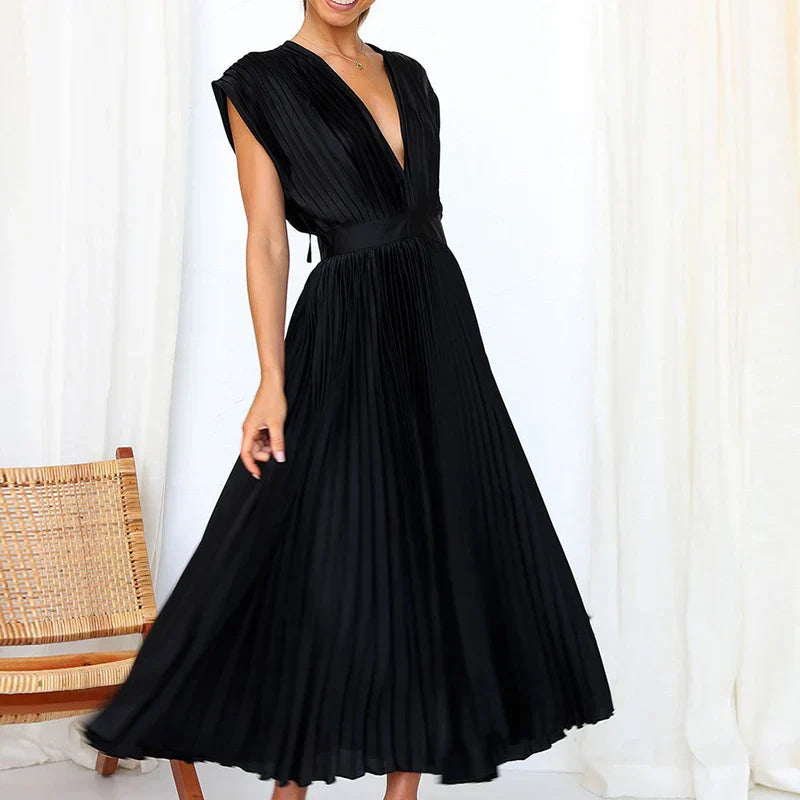 Gonny - Sleeveless Dress with Pleats
