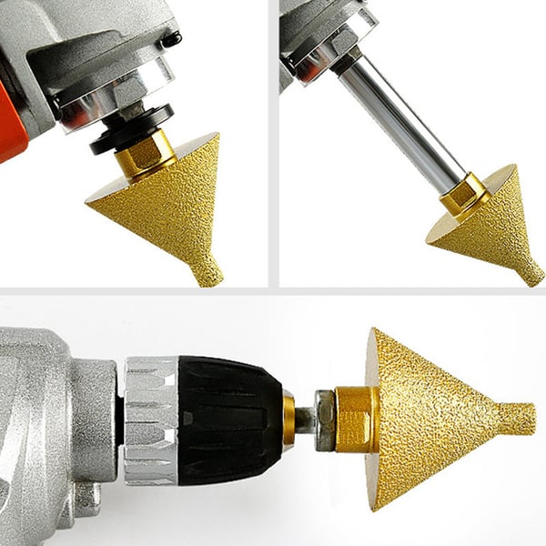 GrindEdge - Diamond Beveling Router Bit for Angle Grinders