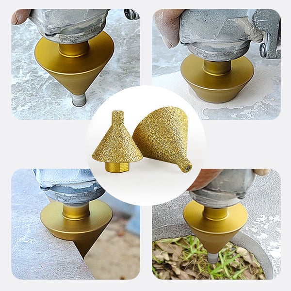 GrindEdge - Diamond Beveling Router Bit for Angle Grinders