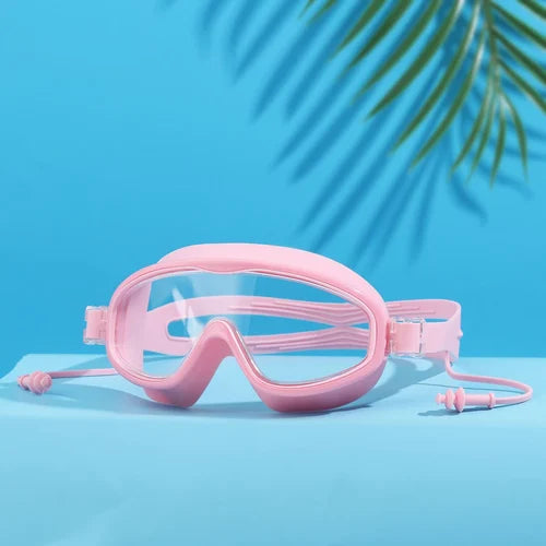 HD Swim Goggles for Kids with Large Frame, Waterproof and Anti-Fog