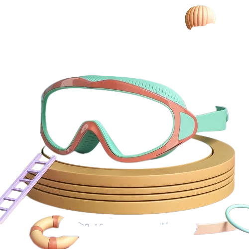 HD Swim Goggles for Kids with Large Frame, Waterproof and Anti-Fog