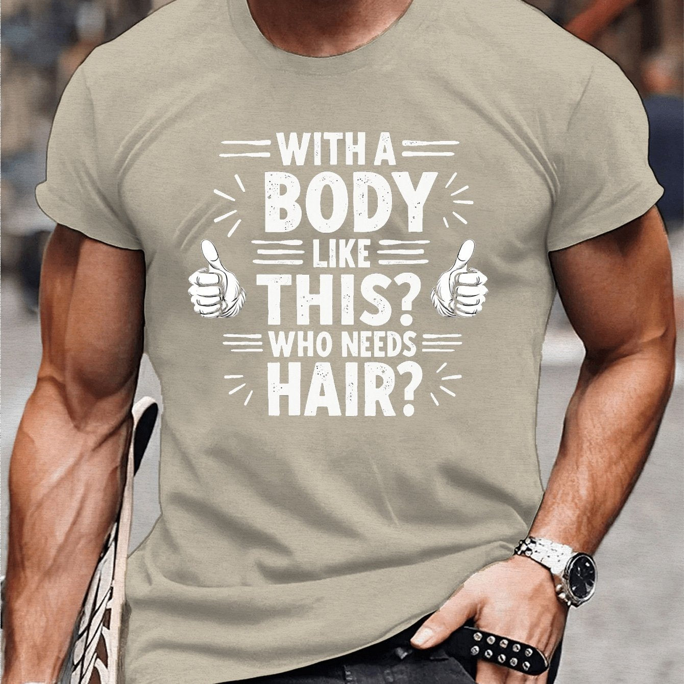 Hairy – Stylish T-Shirt with Short Sleeves