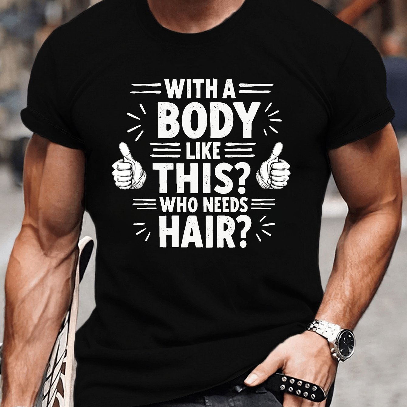 Hairy – Stylish T-Shirt with Short Sleeves
