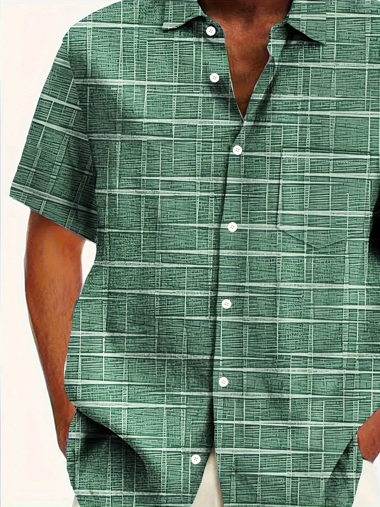 Haroyan – Stylish Shirt with Checked Stripe Pattern