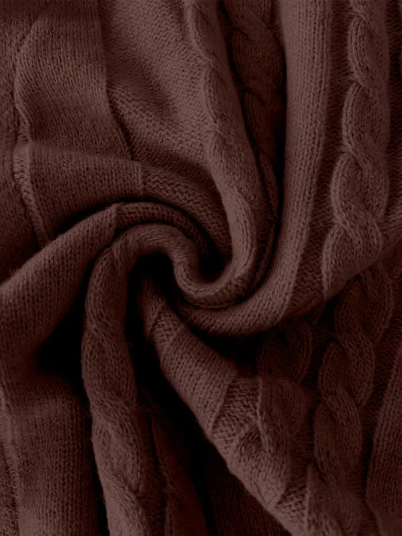 Hatem - Casual Knit Cardigan with Long Sleeves