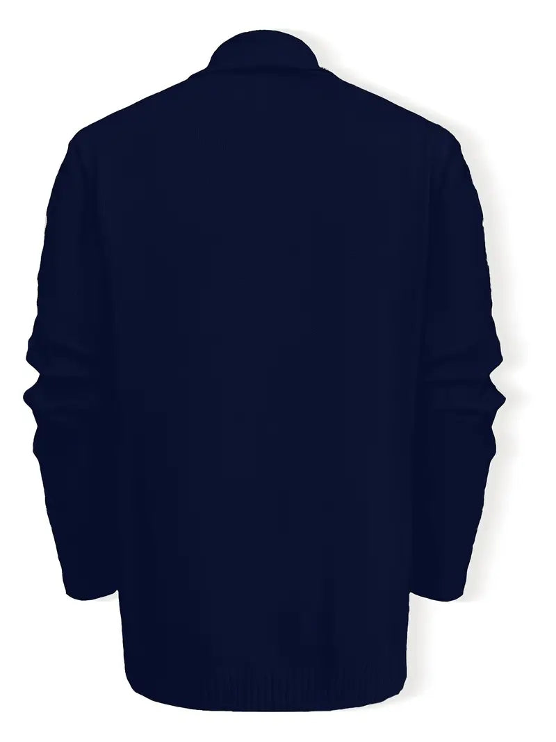 Hatem - Casual Knit Cardigan with Long Sleeves