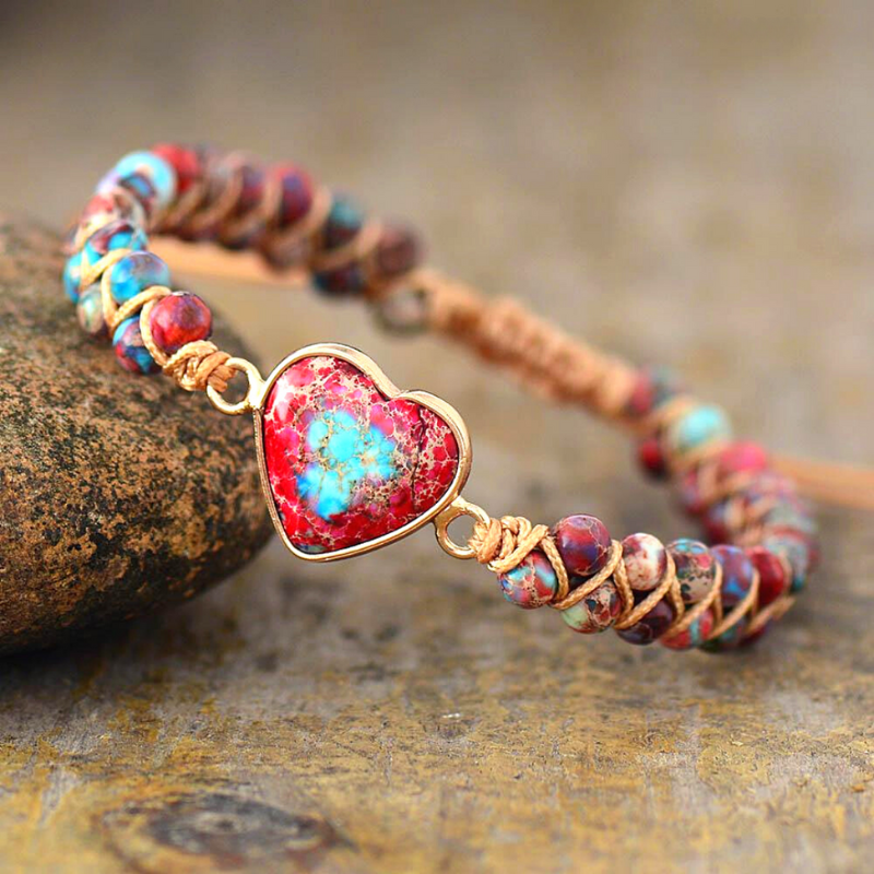 HeartBracelet – Jasper Bracelet with a Passionate Heart