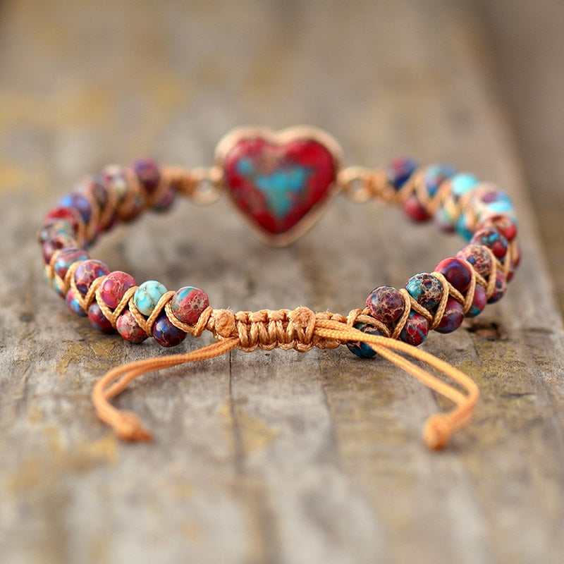 HeartBracelet – Jasper Bracelet with a Passionate Heart