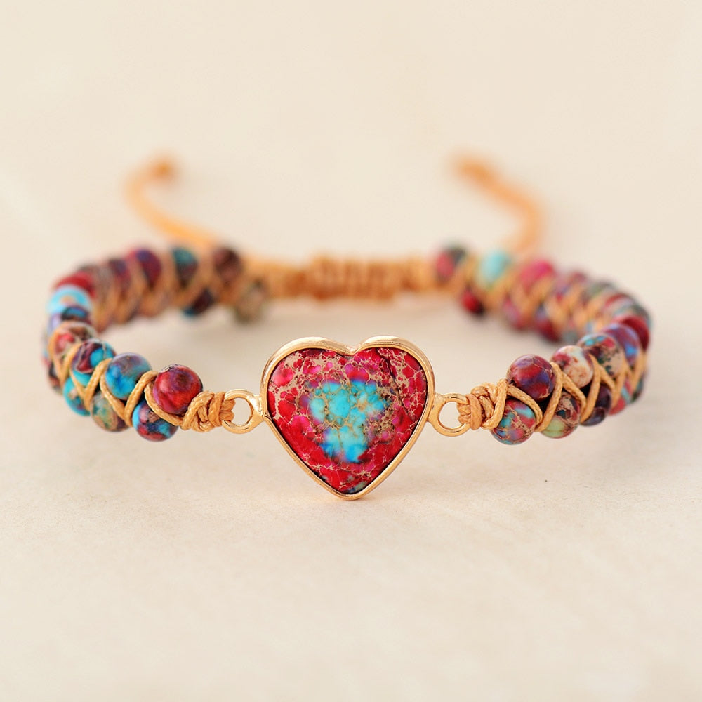 HeartBracelet – Jasper Bracelet with a Passionate Heart