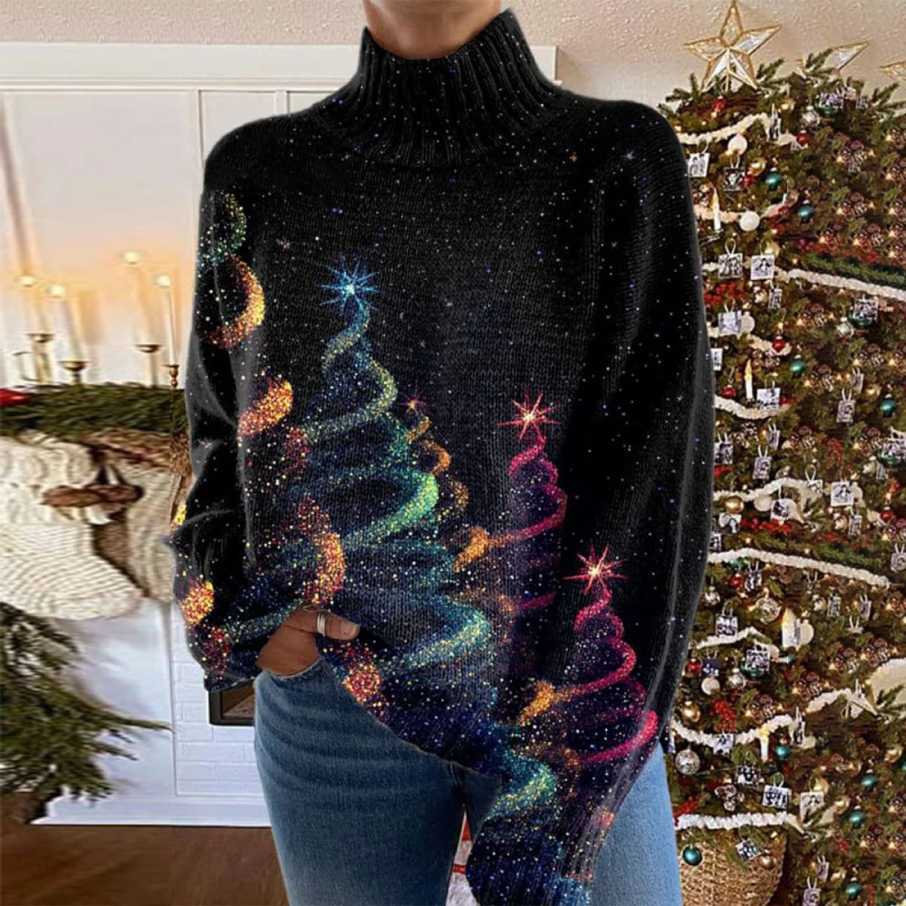 Helda – Christmas Sweater with Star Print