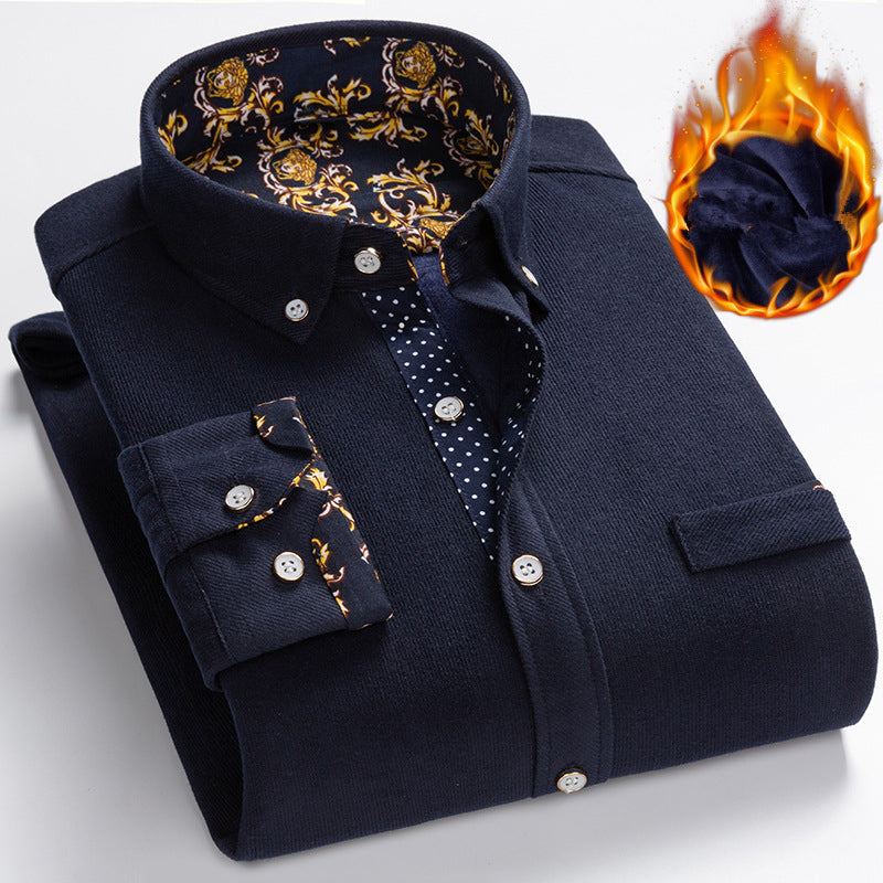 Helmuth – Warm Thick Fleece Cord Shirt