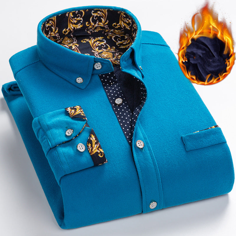 Helmuth – Warm Thick Fleece Cord Shirt