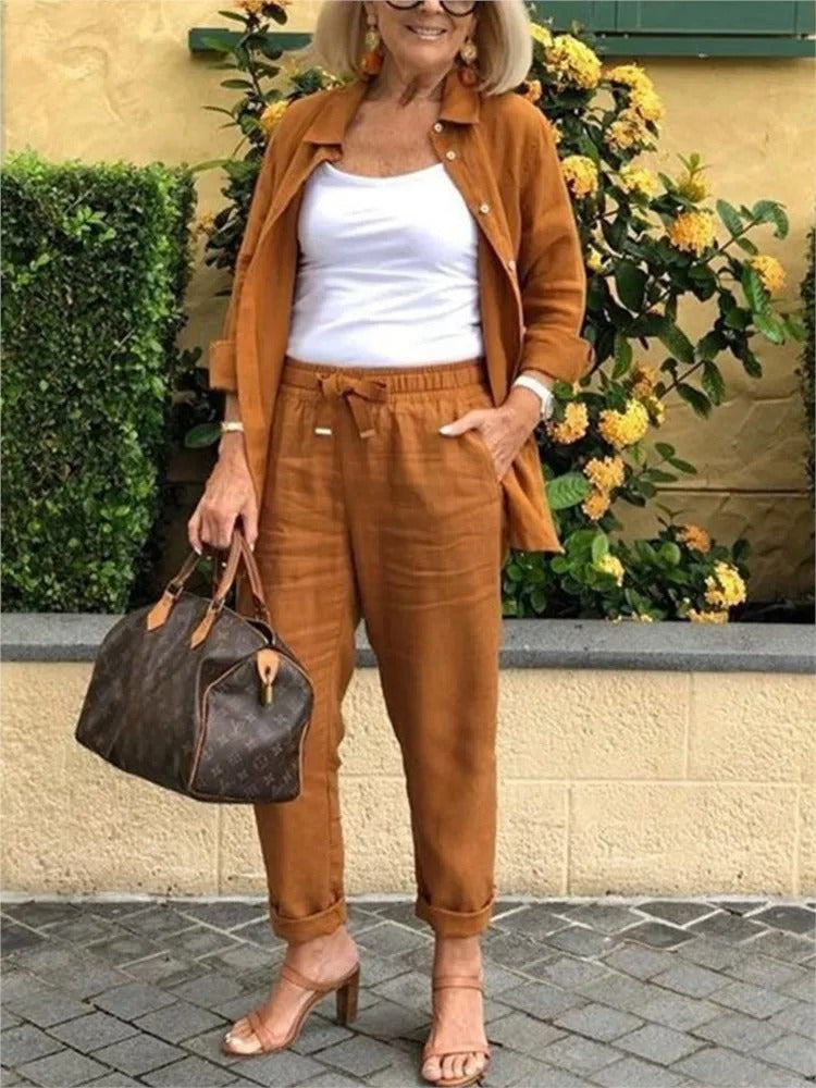 Henna – Long-Sleeve Shirt and Pants Set