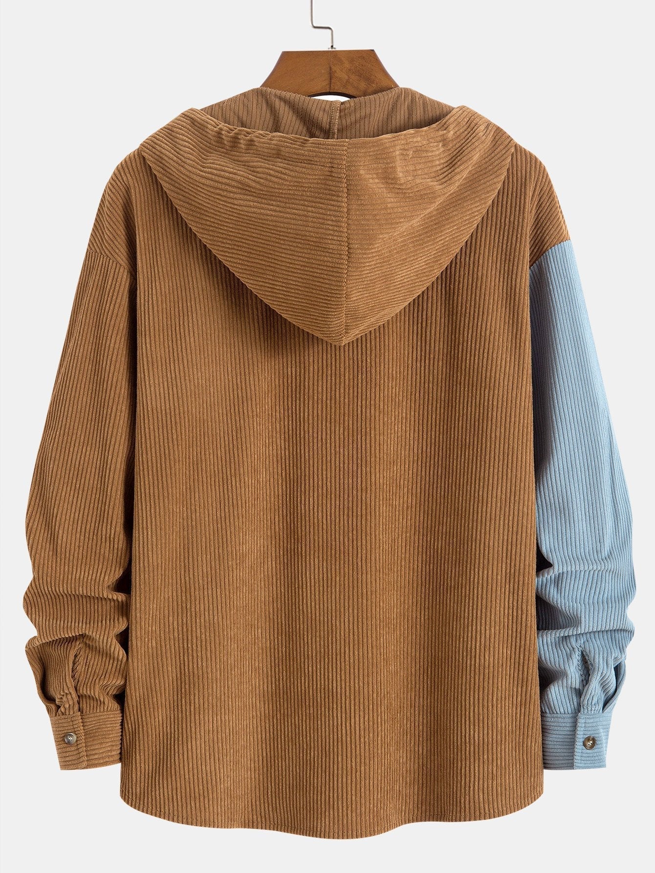 Herk – Set of Hooded Sweater and Corduroy Patchwork Pants