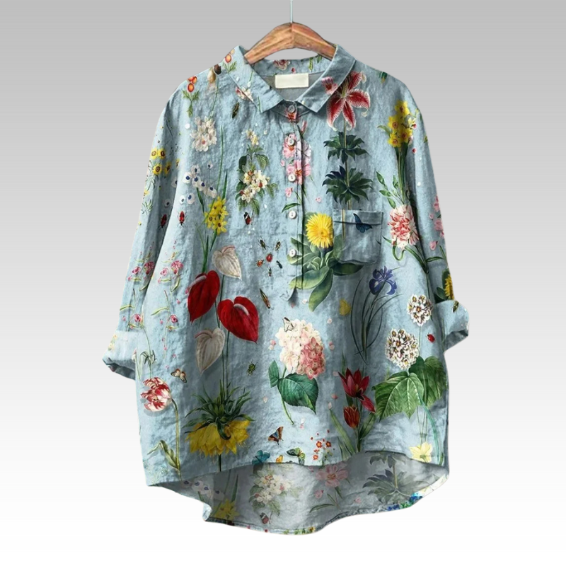 Ilse - Classic Blouses with Floral Pattern