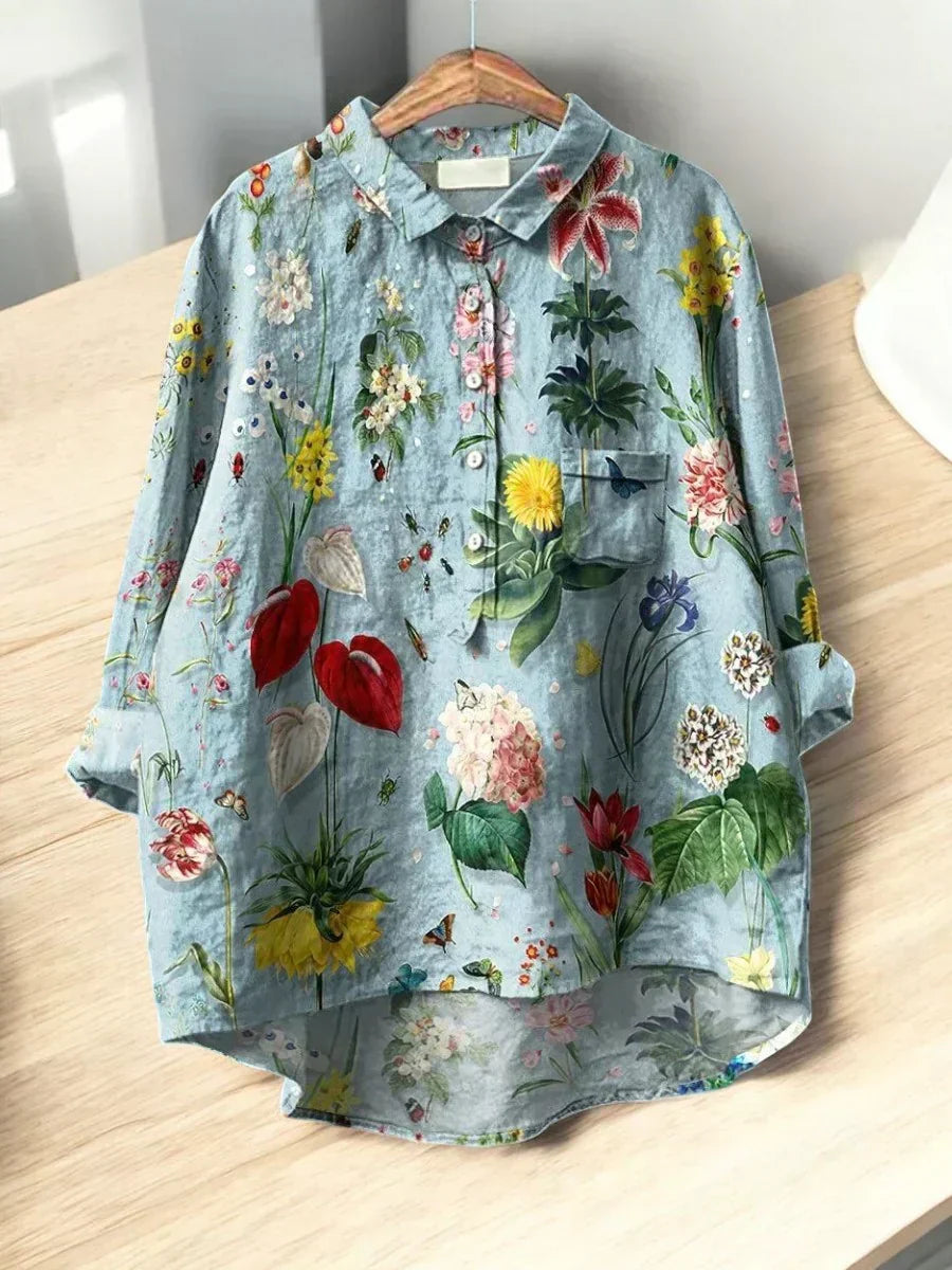Ilse - Classic Blouses with Floral Pattern