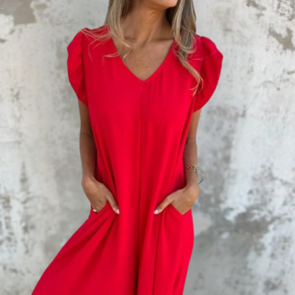 Imke - Maxi Dress with Front Pocket