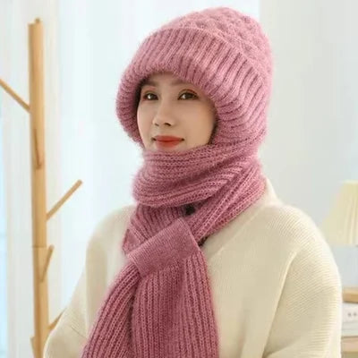 Integrated Hearing Protection Windproof Beanie Scarf