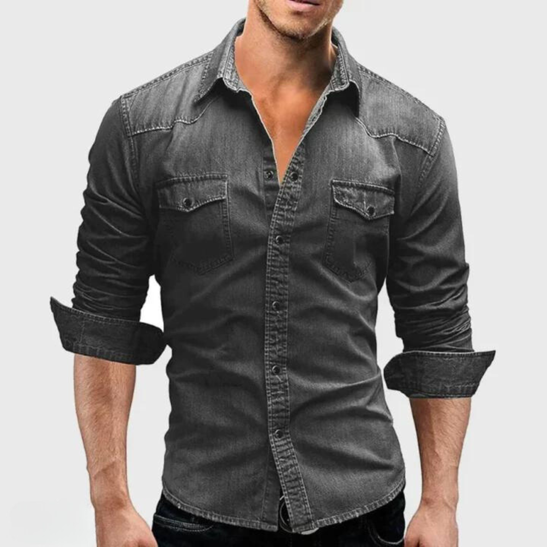 Isaak™ - Retro Denim Shirt
