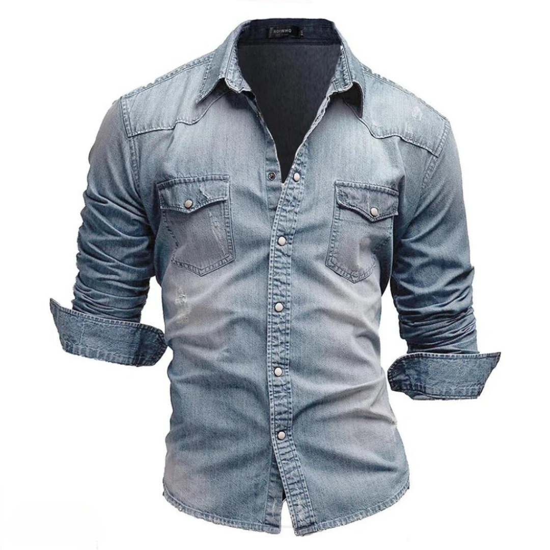 Isaak™ - Retro Denim Shirt